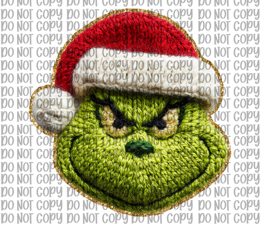 Faux Yarn Green Man