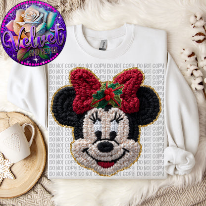 Faux Yarn Girl Mouse