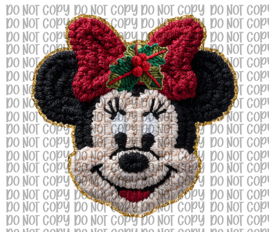 Faux Yarn Girl Mouse