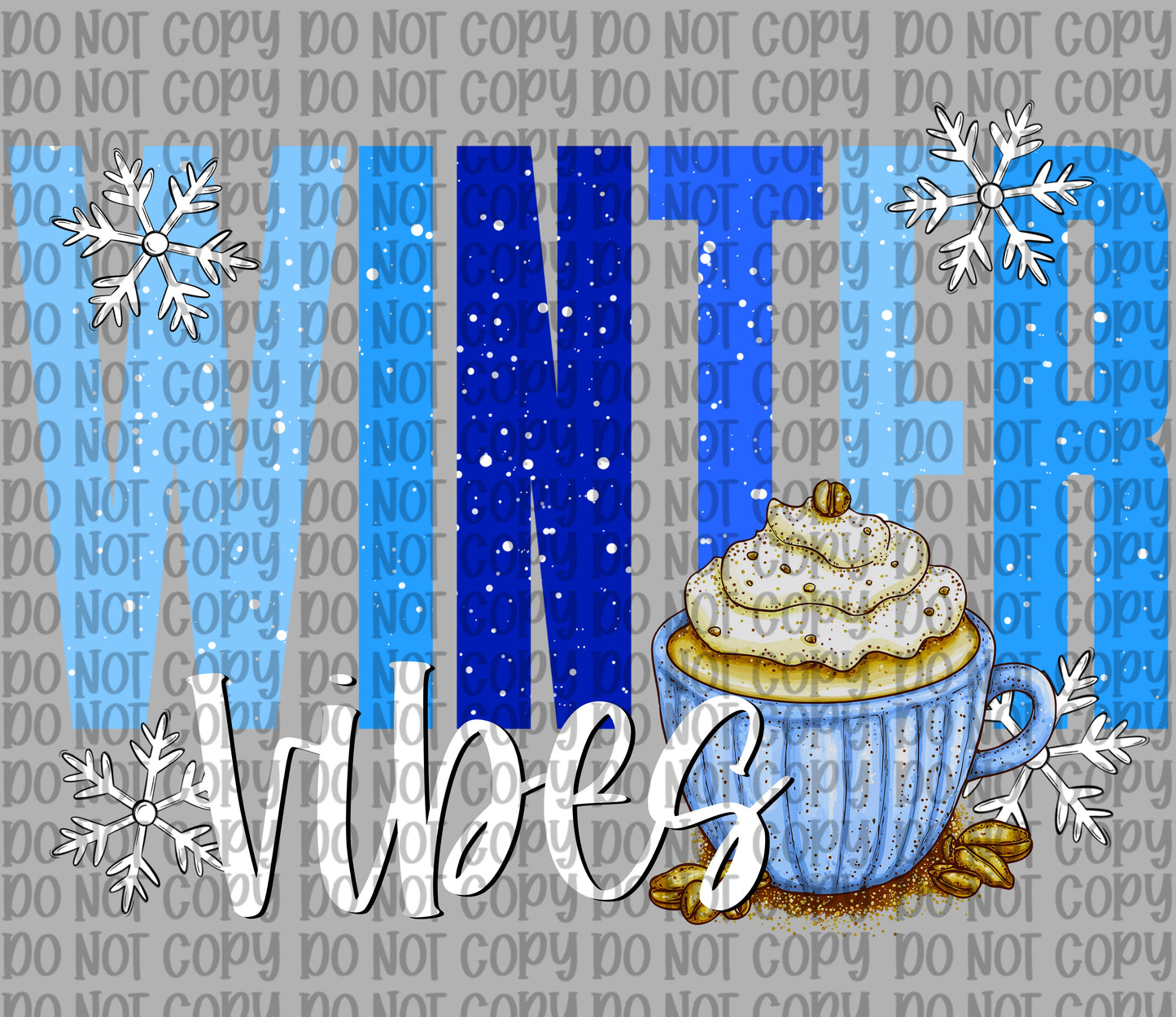 Blue Winter Vibes Cup