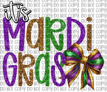 It’s Mardi Gras White