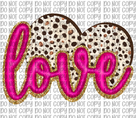 Love Pink Dotted