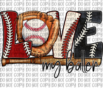 Love My Baller Baseball