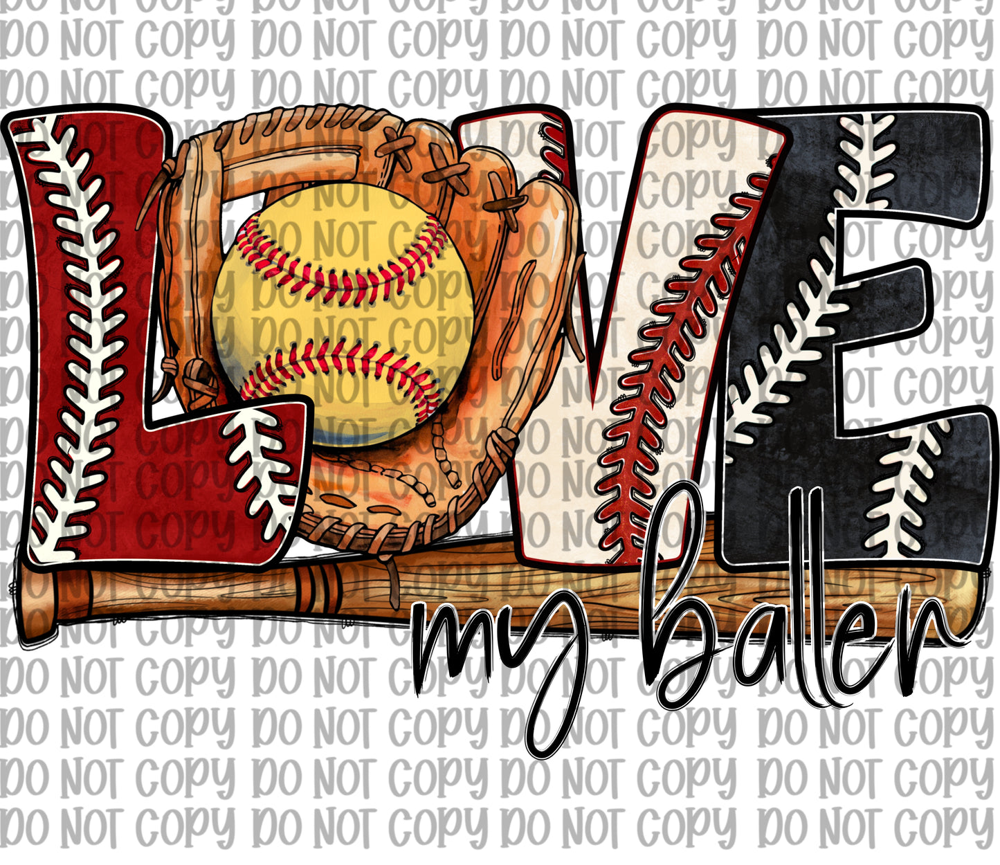 Love My Baller Softball