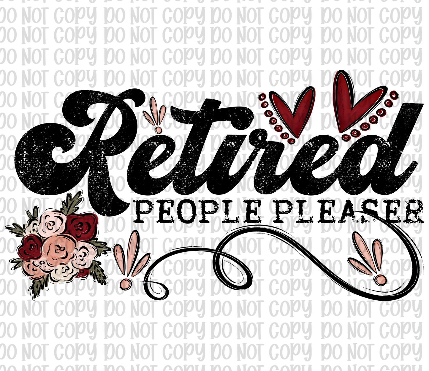 Retired People Pleaser Black