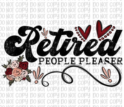 Retired People Pleaser Black